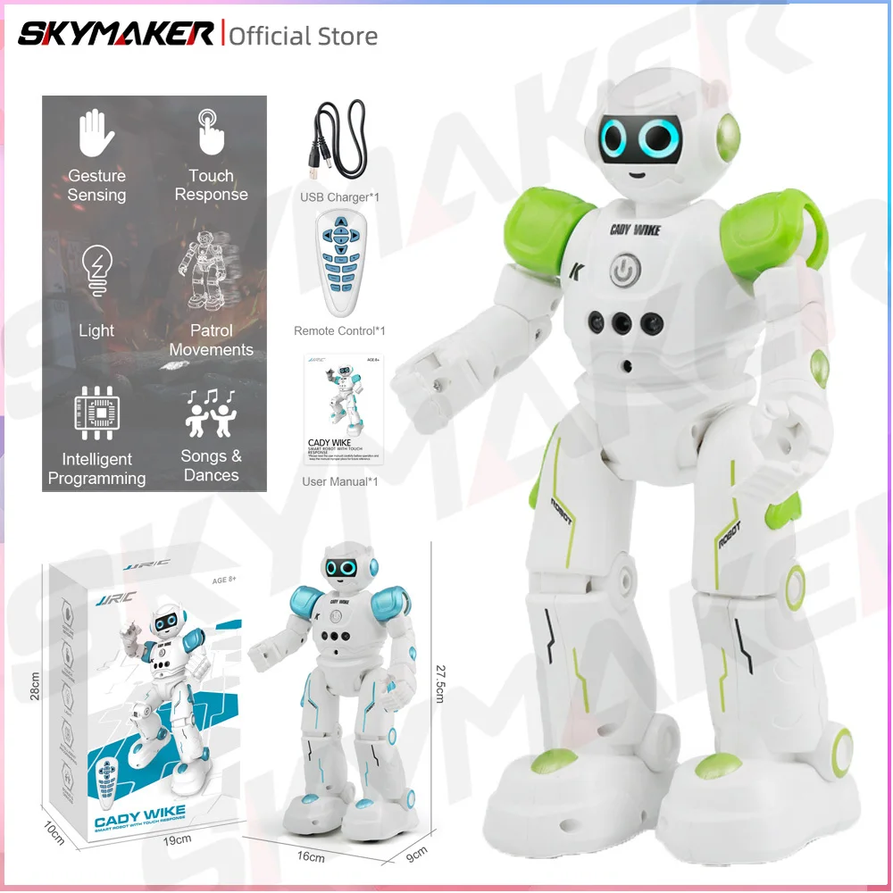 Line Follower Robot - JJRC หุ่นยนต์ของเล่นสำหรับเด็ก, หุ่นยนต์ของเล่นเด็กสามารถเดินได้อัจฉริยะสามารถสัมผัสได้ R11สัมผัสได้