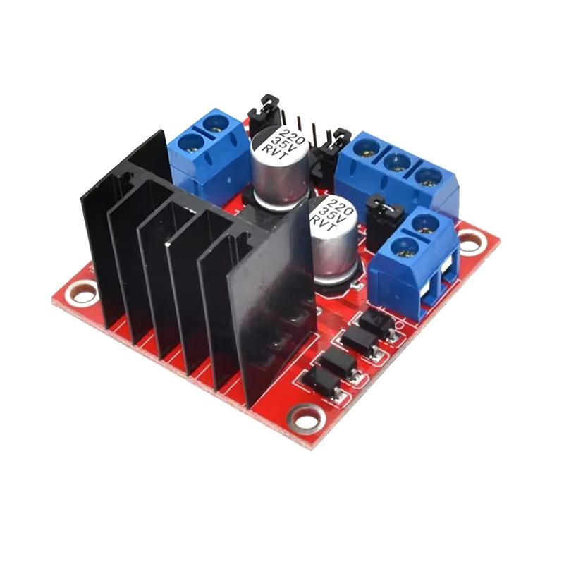 Dc Motor - L298N บอร์ดควบคุมมอเตอร์ DC และโมดูลควบคุมมอเตอร์สเต็ปเปอร์สำหรับหุ่นยนต์รถอัจฉริยะ
