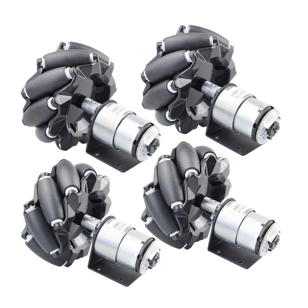 Robot Wheel - ชุดแชสซีรถหุ่นยนต์ล้อเมคานัม รับน้ำหนักได้ 20 กก. พร้อมมอเตอร์เข้ารหัส DC