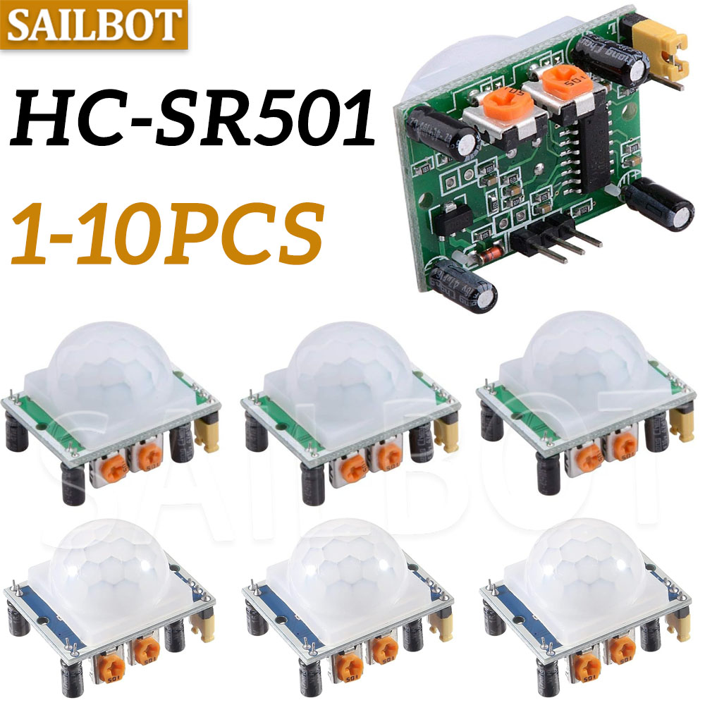 Ultrasonic Distance Sensor - HC-SR501 PIR เซ็นเซอร์อินฟราเรดปรับ IR Pyroelectric อินฟราเรด