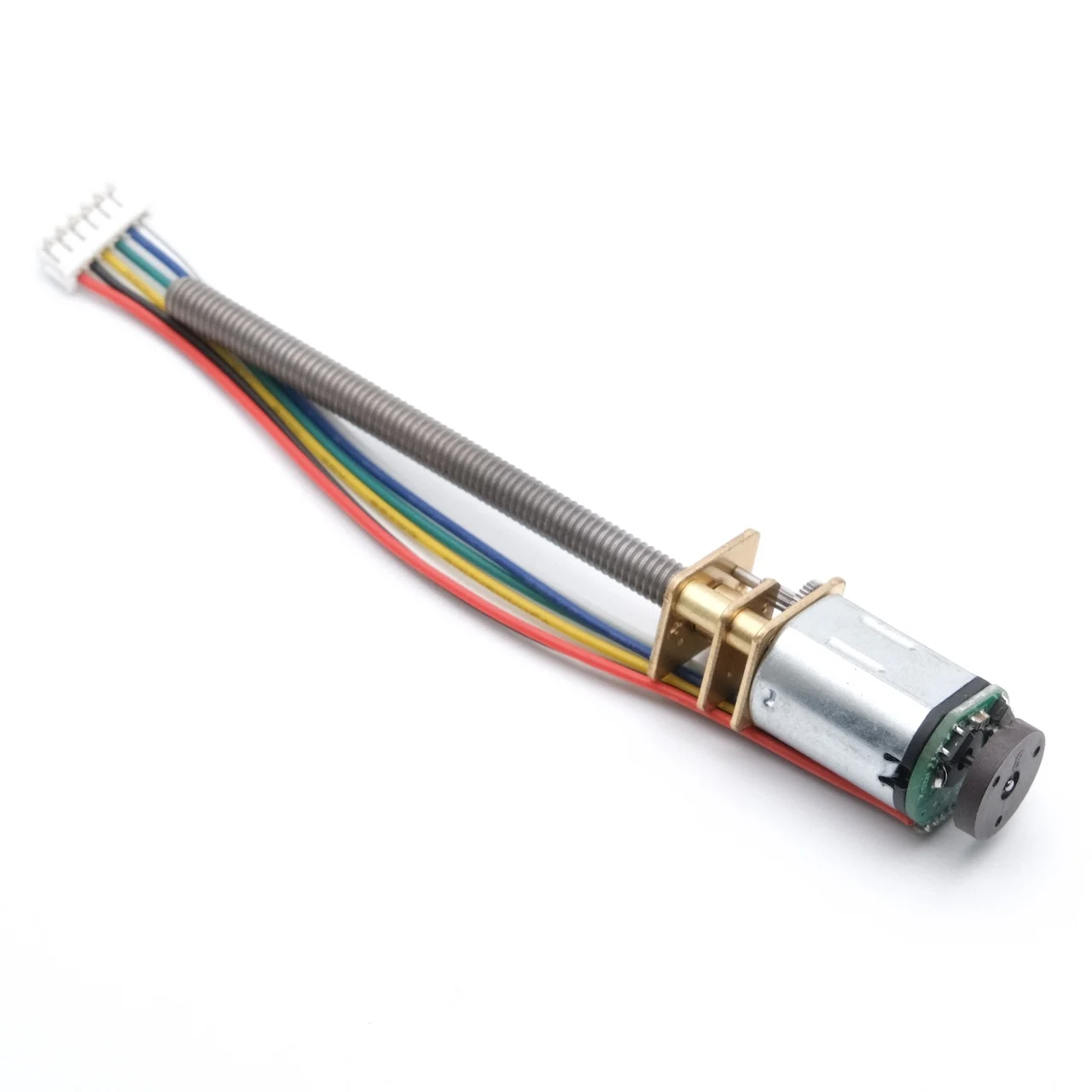 Dc Motor - มอเตอร์เกียร์ DC พร้อมแกนเกลียวสำหรับเอนโค้ดเดอร์ แรงดันไฟ 3V 6V