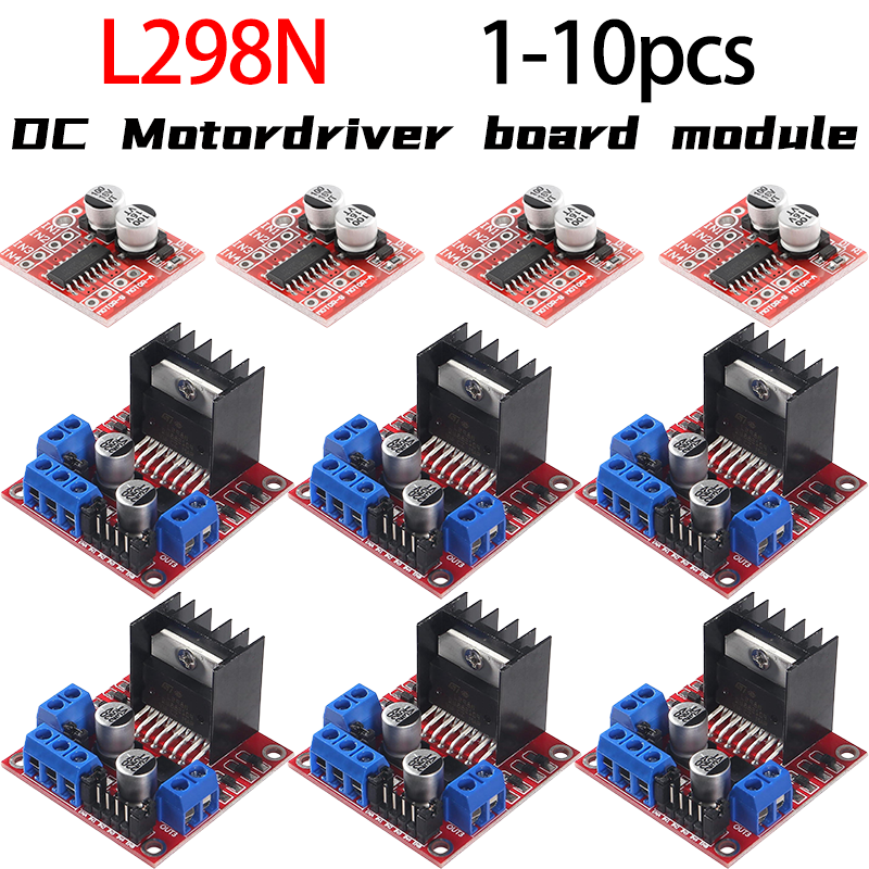 L298N Module - L298N โมดูลไดร์เวอร์จอ DC L298N สเต็ปเปอร์มอเตอร์อัจฉริยะรถหุ่นยนต์เบรดบอร์ด Peltier