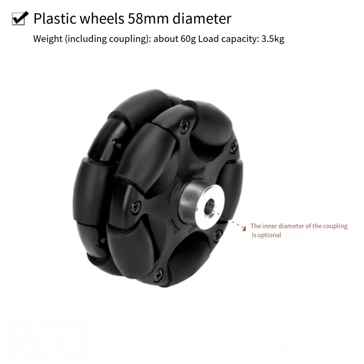 ล้ออเนกประสงค์โลหะสำหรับหุ่นยน - Robot Wheel บทวิจารณ์และราคา