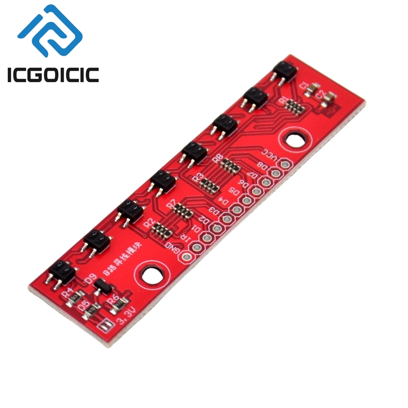1-10PCS 8-แชนเนล อินฟราเรด ไลน - Line Follower Robot บทวิจารณ์และราคา