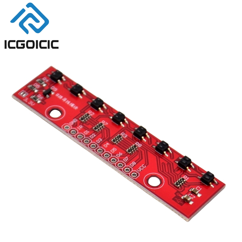 1-10PCS 8-แชนเนล อินฟราเรด ไลน - Line Follower Robot บทวิจารณ์และราคา