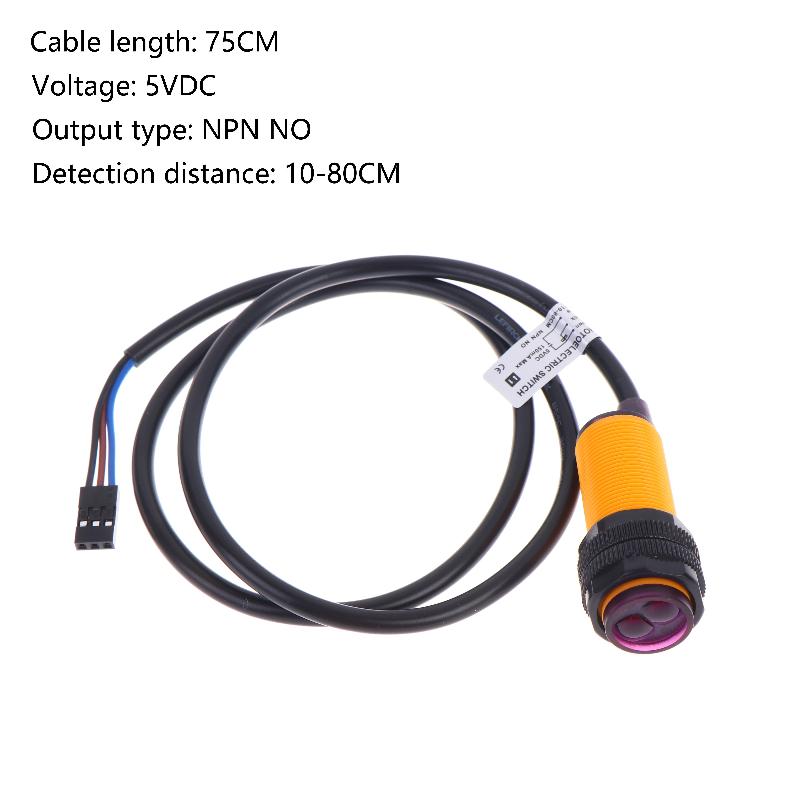 E18-D80NK เซ็นเซอร์หลบหลีกสิ่ง - Infrared Obstacle Sensor บทวิจารณ์และราคา