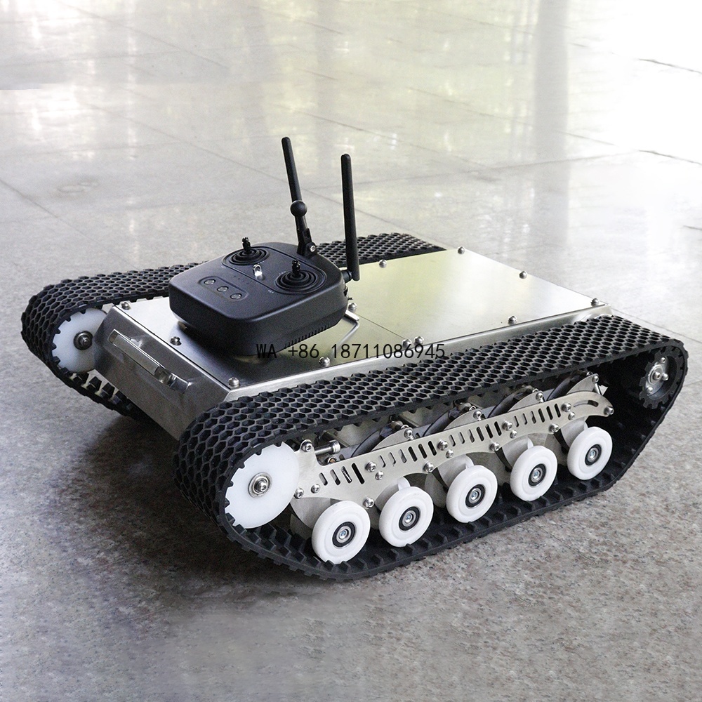แพลตฟอร์มแชสซีหุ่นยนต์ตีนตะขาบ - Tracked Robot Chassis บทวิจารณ์และราคา