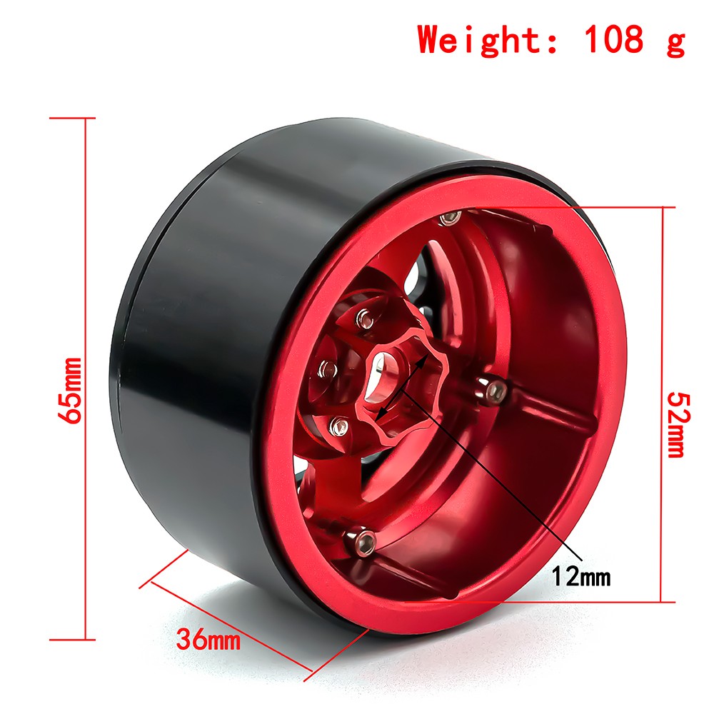 2.2 นิ้วโลหะล้อ Hub 4 ชิ้นยางส - Omni Wheel บทวิจารณ์และราคา