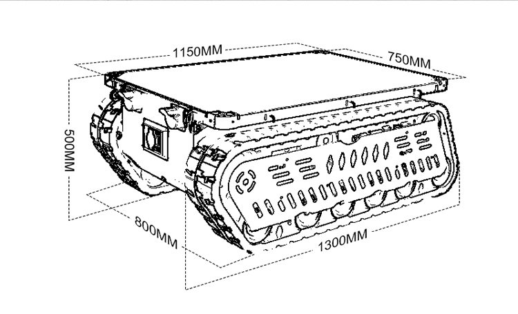 แชสซีหุ่นยนต์ตีนตะขาบ RC รับน้ - Dc Motor บทวิจารณ์และราคา