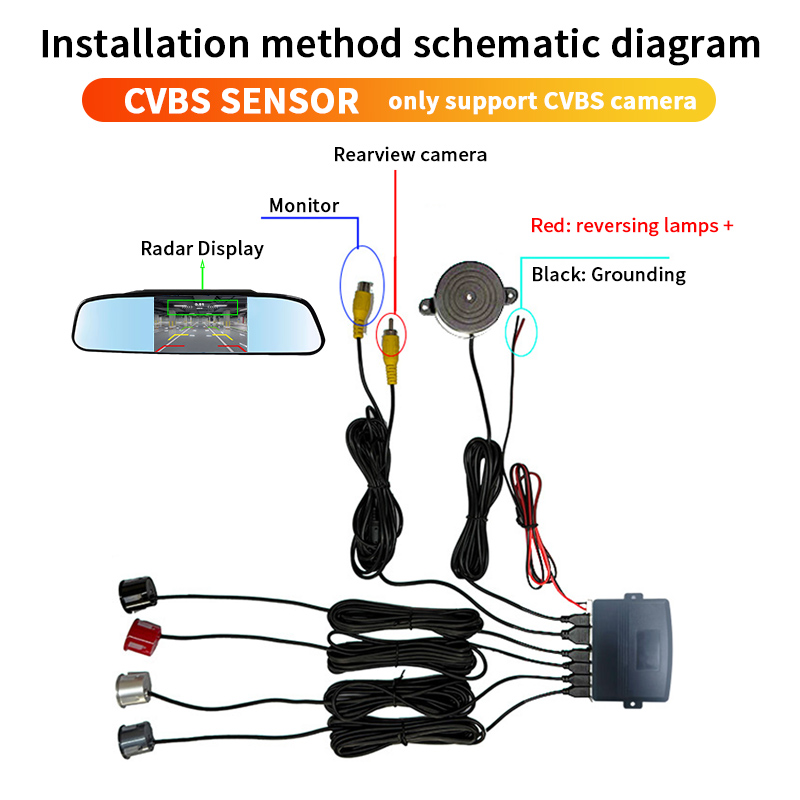 กระจกมองหลังรถยนต์ขนาด 4.3 นิ้ - Infrared Obstacle Sensor บทวิจารณ์และราคา
