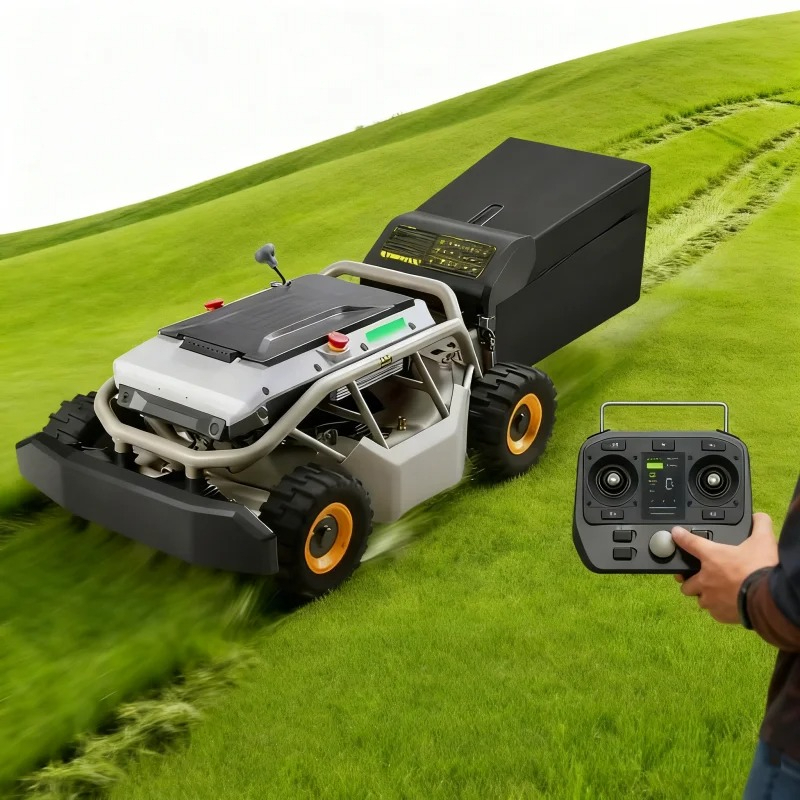 เครื่องตัดหญ้าแบบรีโมทคอนโทรลป - Robot Wheel บทวิจารณ์และราคา