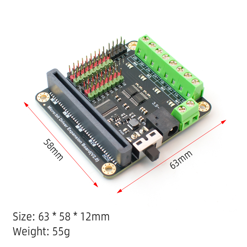 ไมโคร:บิต V2.0 บอร์ดขยายไดรเวอ - Microbit Robot บทวิจารณ์และราคา