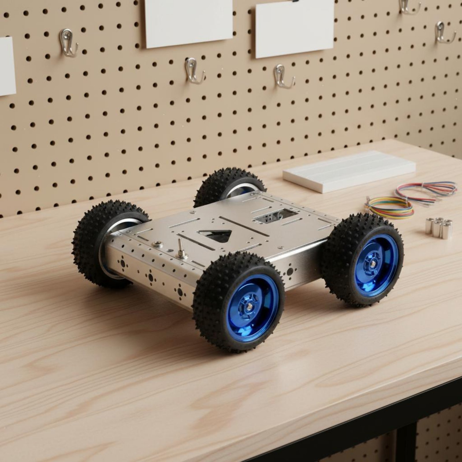 แชสซีรถสมาร์ทคาร์ 4WD รับน้ำหน - Robot Wheel บทวิจารณ์และราคา