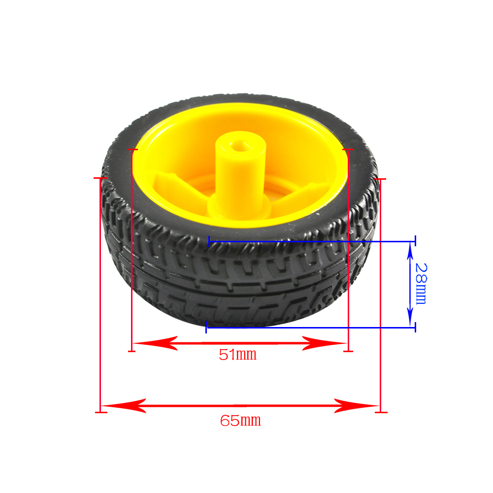 DC3-6V 1:48เกียร์ TT มอเตอร์ S - Robot Wheel บทวิจารณ์และราคา