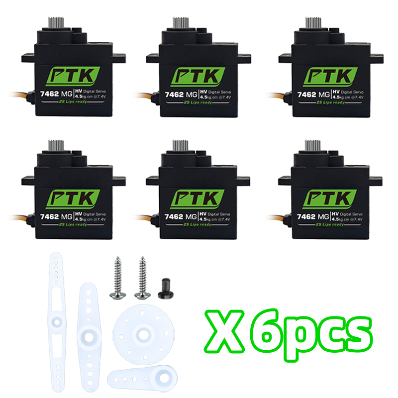 PTK 7462W MG เกียร์โลหะ 9g mic - Servo Sg90 บทวิจารณ์และราคา