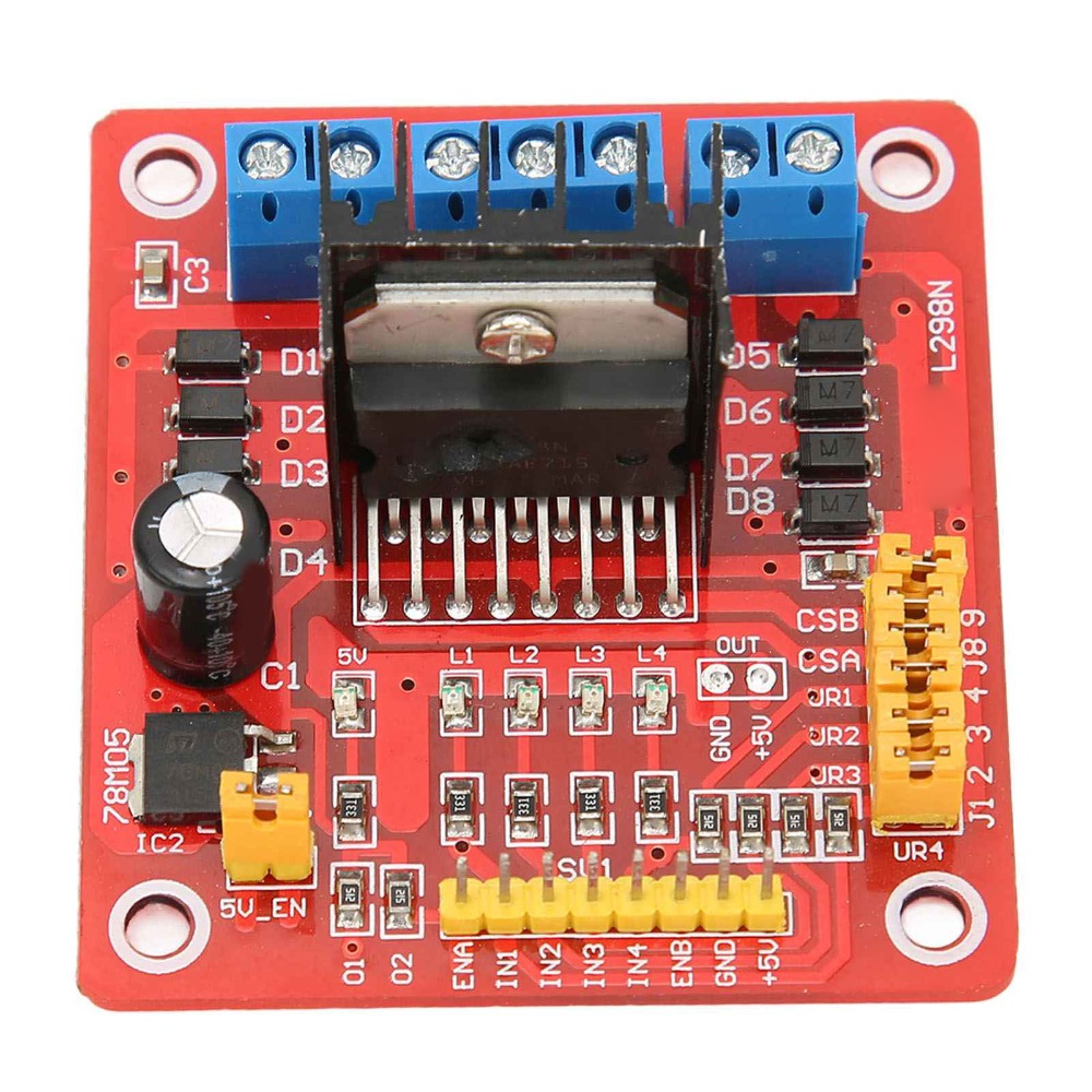 โมดูลควบคุมมอเตอร์สเต็ปเปอร์ L - L298N Module บทวิจารณ์และราคา