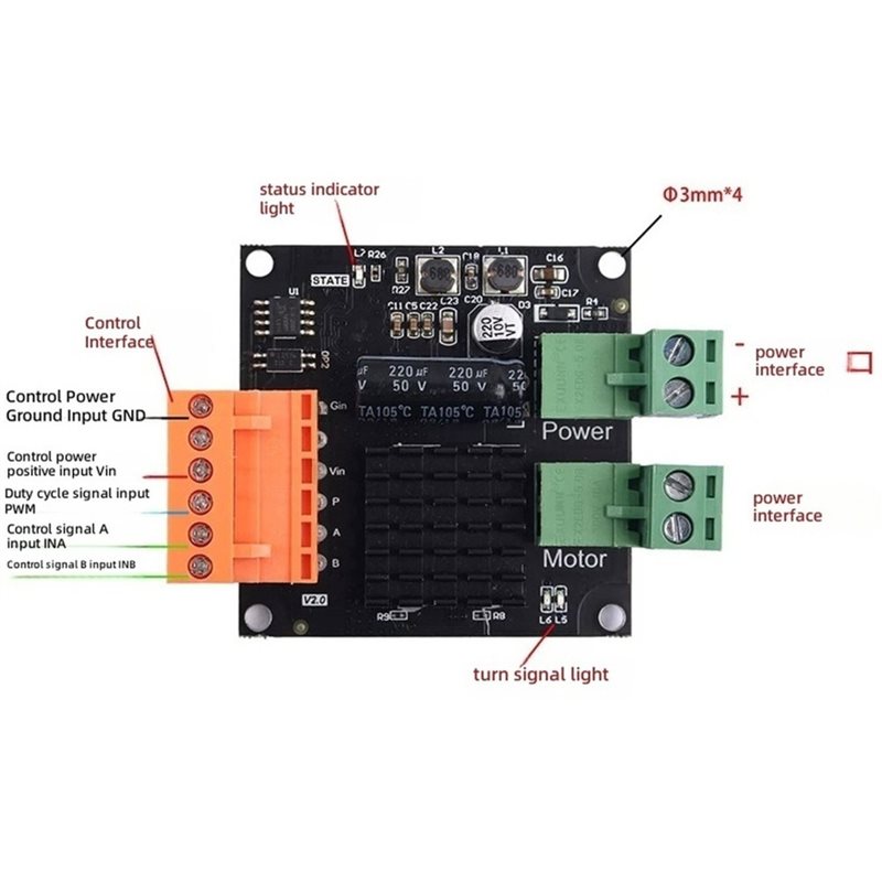 AT02-12V 24V 16A โมดูลขับมอเตอ - Motor Driver Module บทวิจารณ์และราคา