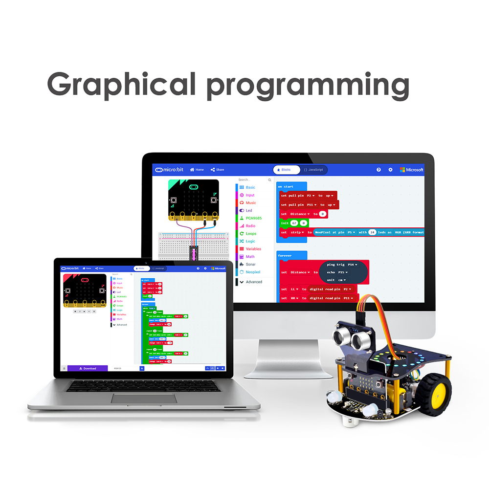 Kidsbits 2WD Microbit V2 หุ่นย - Microbit Robot บทวิจารณ์และราคา